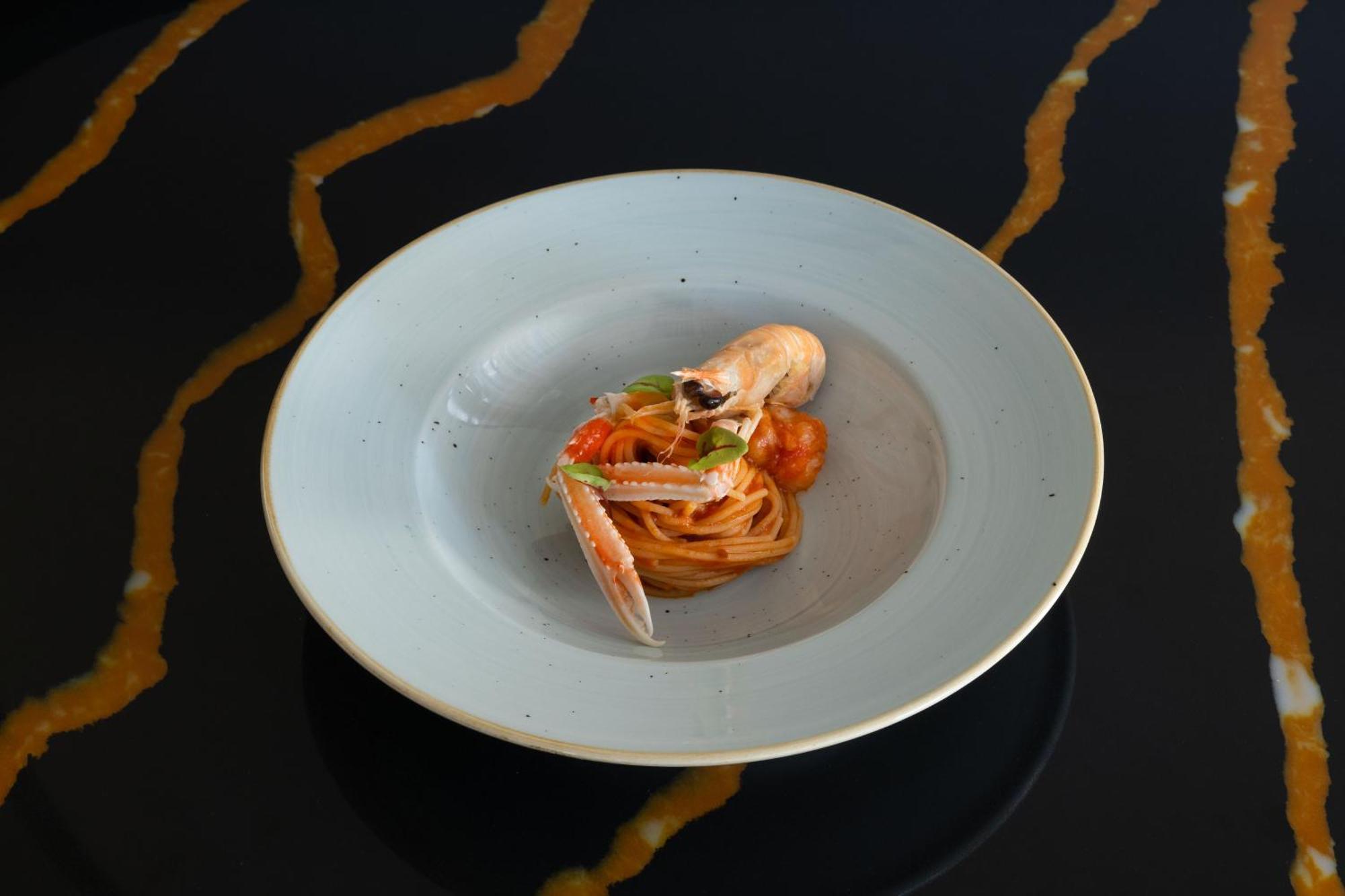 ซาวอย บีช โฮเต็ล แอนด เทอร์มอล สปา Hotel บิบิโอเน ภายนอก รูปภาพ Spaghetti alla vodka